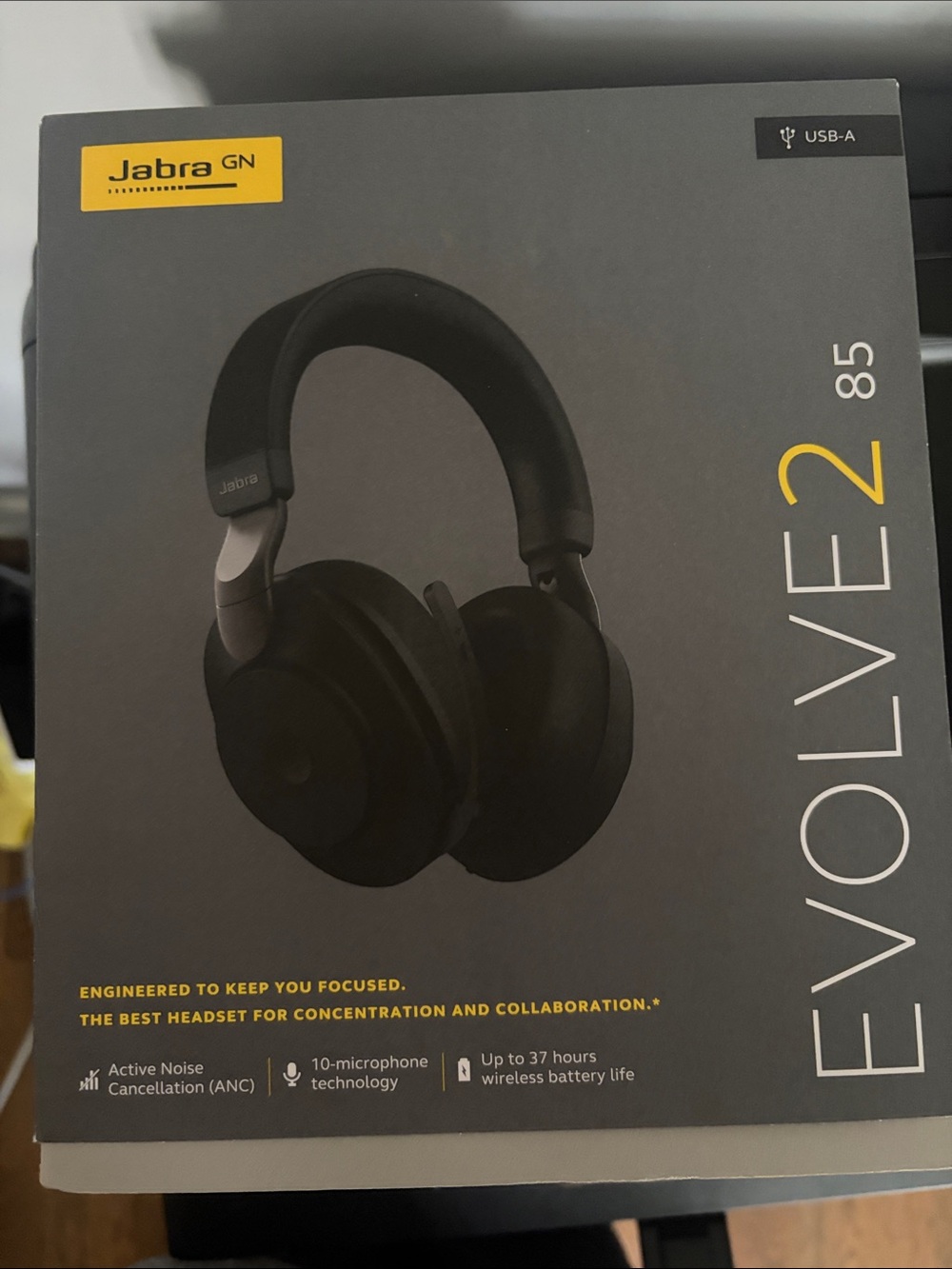 Jabra Evolve2 85 Wireless Headphones - Black